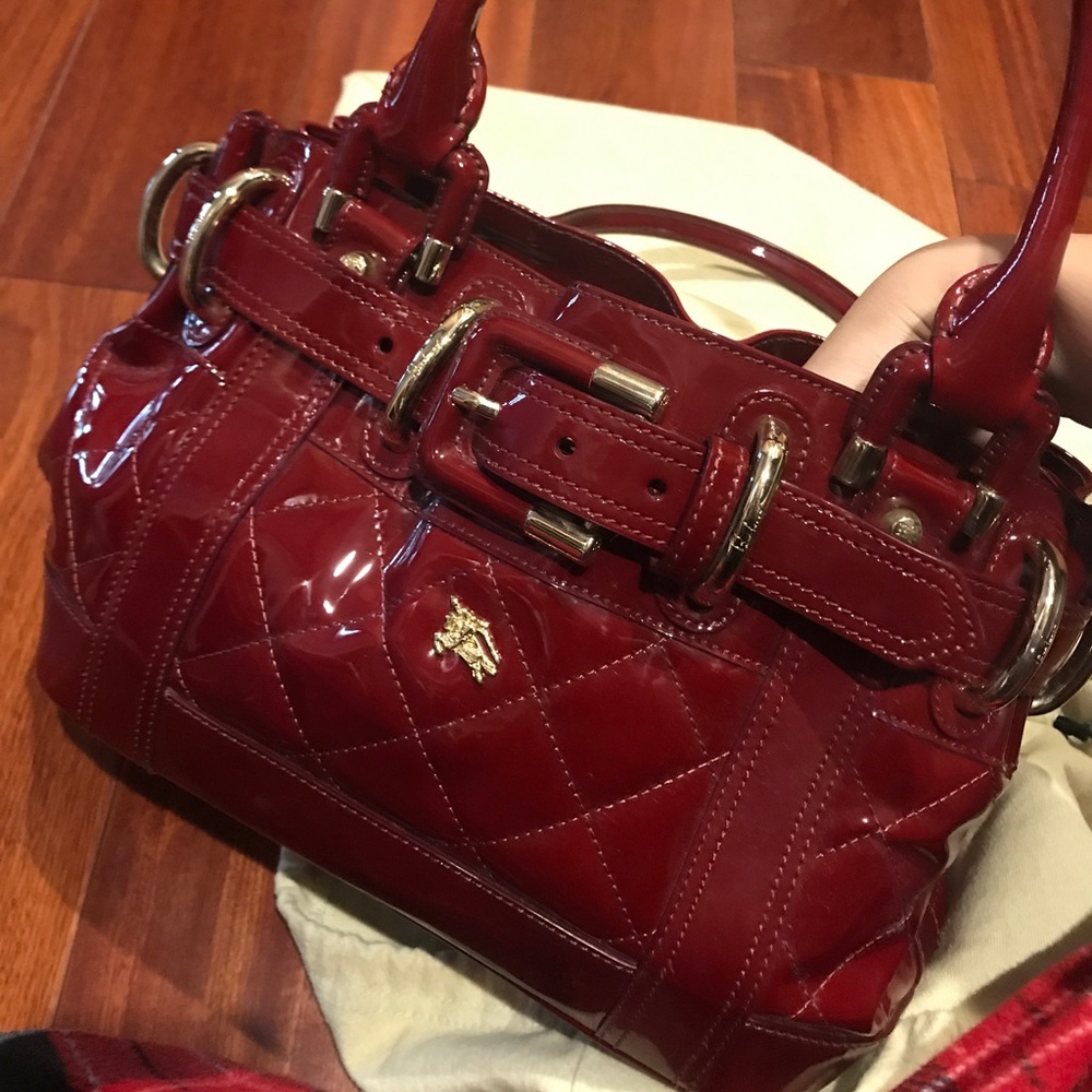 Beautiful Burgundy Burberry Handbag